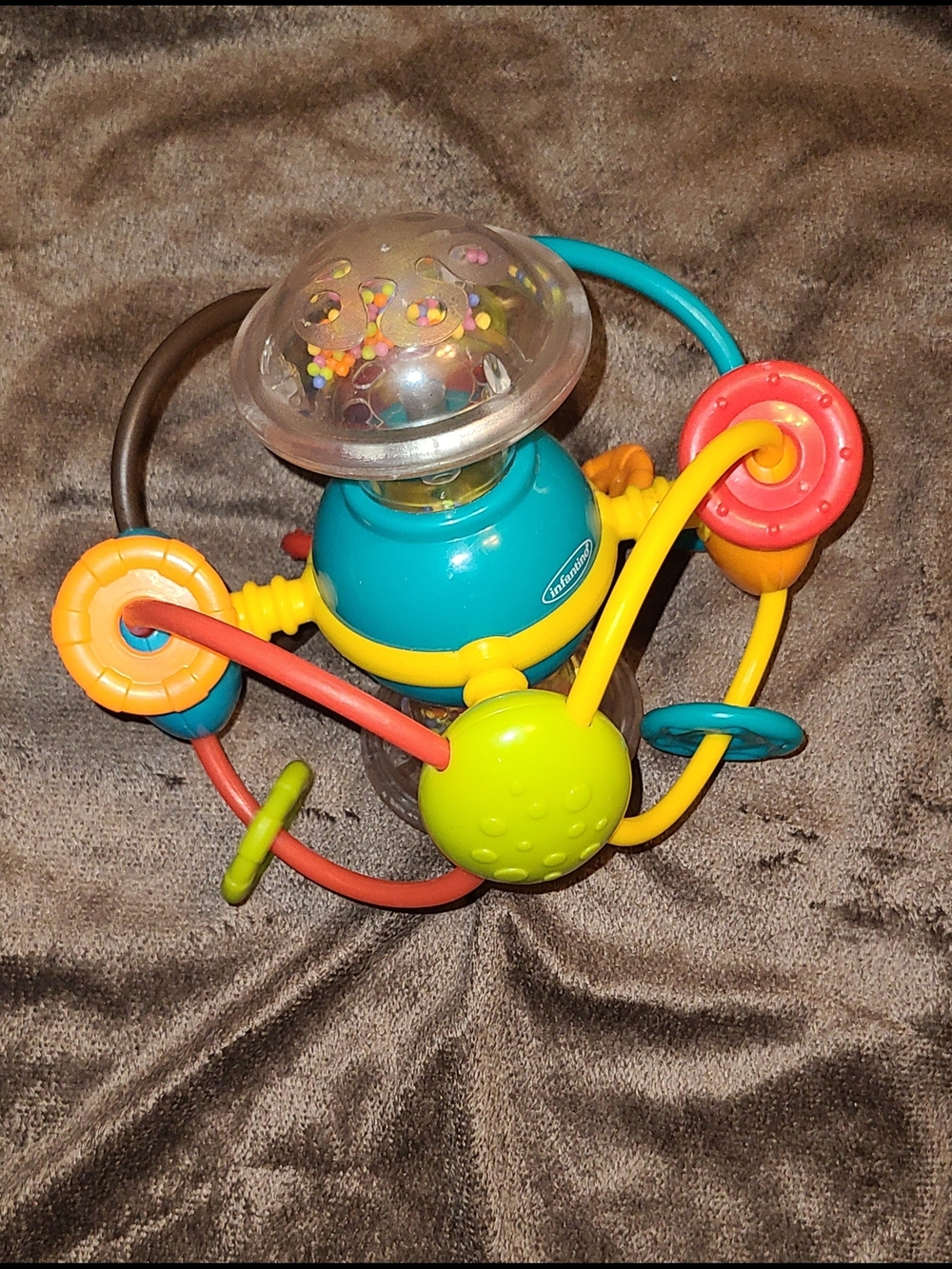 Infantino Baby Teething Toy  Rattle Motor Skills Toys Grab Ball